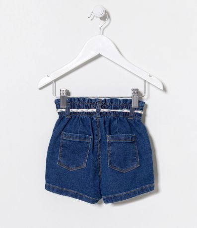 Short Clochard Infantil en Jeans con Cinturón - Talle 1 a 5 años 2