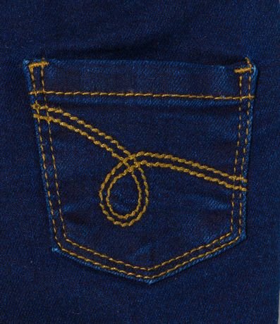 Pantalón Jogger Infantil en Jeans con Bordado de Osito - Talle 0 a 18 meses 5