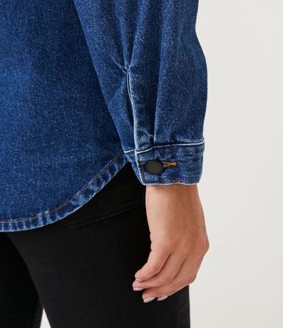 Campera Oversized Jeans con Bolsillos Diferenciados 5