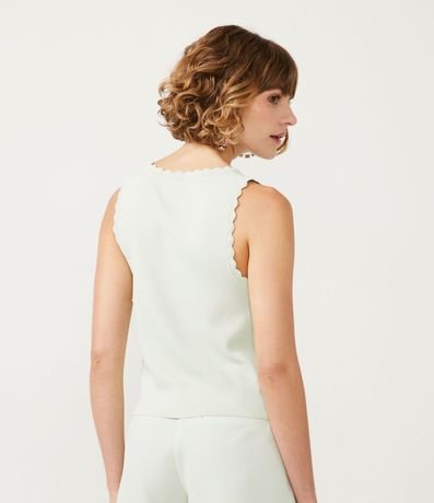 Blusa Musculosa de Punto com Detalle en las Sisas 3