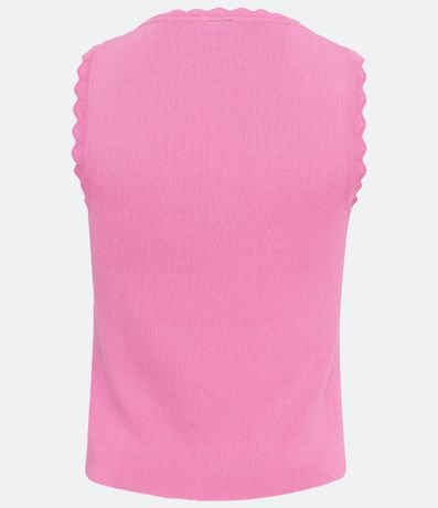 Blusa Musculosa de Punto com Detalle en las Sisas 2