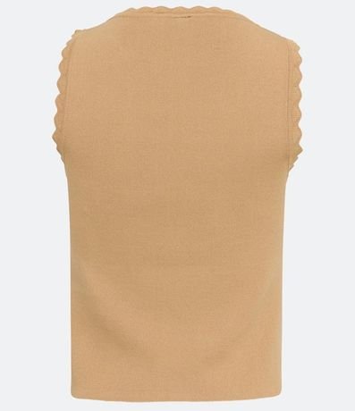 Blusa Musculosa de Punto com Detalle en las Sisas 6