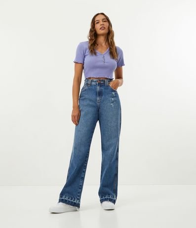 Pantalón años 90 en Jeans con Desgastess 1