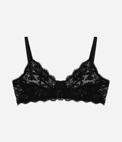 Soutien sin Relleno y con Aro en Encaje de Flores 7