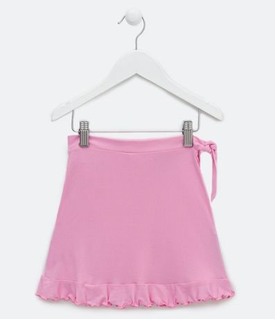 Pollera Infantil en Poliamida con Volados - Talle P al GG 2