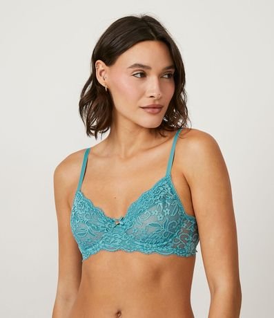 Soutien sin Relleno y con Aro en Encaje de Flores