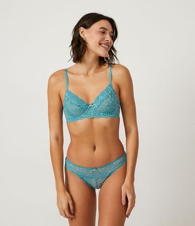 Bombacha Bikini en Encaje de Flores 2