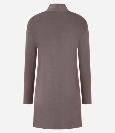 Cardigan Alargado Básico de Punto con Bolsillos 3