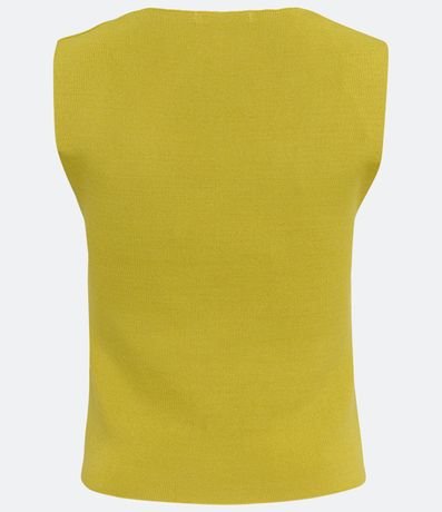 Blusa Cropped en Punto con Escote Cuadrado 6