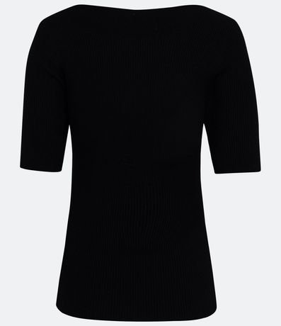 Blusa Básica de Punto con Escote Bote 2