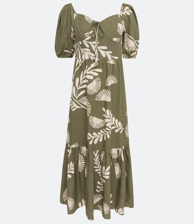 Vestido New Midi en Lino con Estampado Floral 6