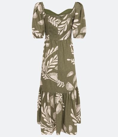 Vestido New Midi en Lino con Estampado Floral 7