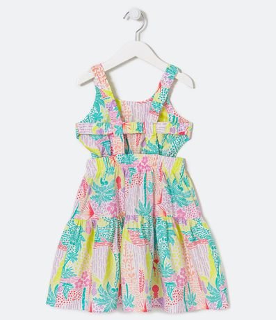 Vestido Infantil con Cutouts Laterales y Espalda - Talle 5 a 14 años 2