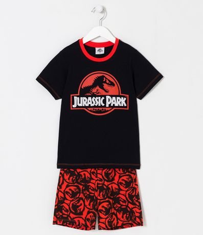 Pijama Corto Infantil con Estampado Jurassic Park - Talle 5 a 14 años 1