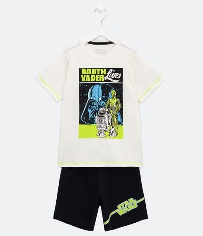 Pijama Corto Infantil con Estampado de Star Wars - Talle 5 a 14 años 1