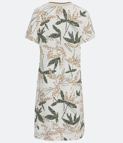 Vestido en Algodón con Estampado Follaje 6