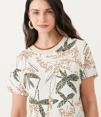 Vestido en Algodón con Estampado Follaje 4