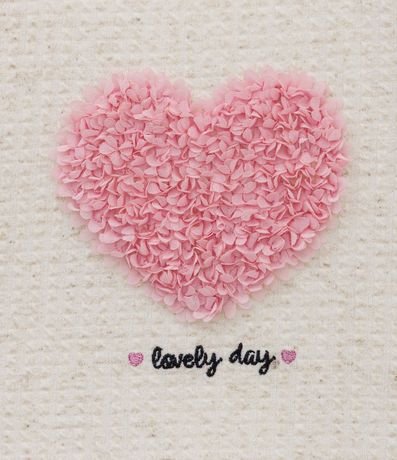 Blusa Infantil Texturizada con Corazón de Organza - Talle 1 a 5 años 3