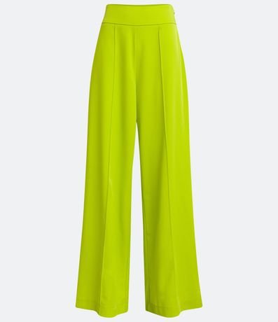 Pantalón Pantalona en Crepé con Friso Delantero 6