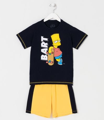Pijama Corto Infantil con Estampado Bart Simpson - Talle 5 a 14 años 1