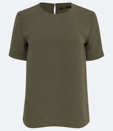 Blusa con Aberturas y Detalles de Pespuntes 7