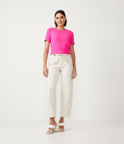 Blusa con Aberturas y Detalles de Pespuntes 2