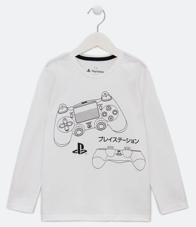 Remera Infantil con Estampado Control del PlayStation - Talle 5 a 14 años 1