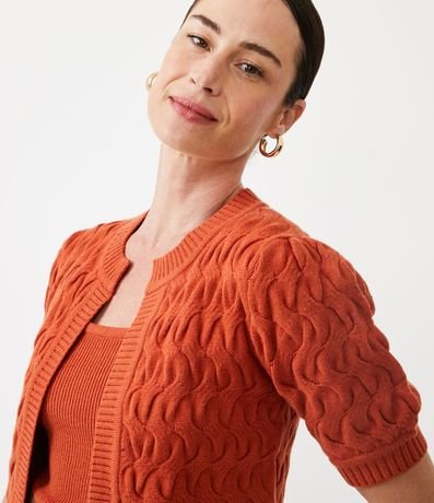 Cardigan de Punto con Textura 4