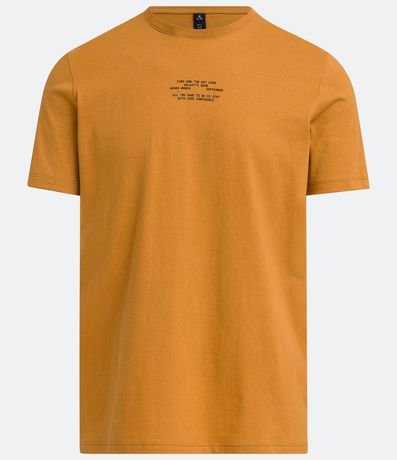 Remera Slim en Algodón con Estampado en Lettering 5