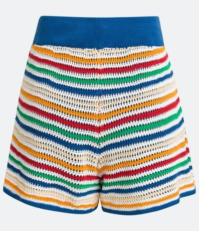 Short Corto de Punto con Estampado Rayado 6