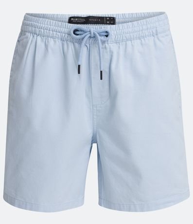 Bermuda en Sarga con Cintura Elástica 4