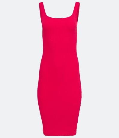 Vestido Midi en Algodón con Escote Cuadrado 5