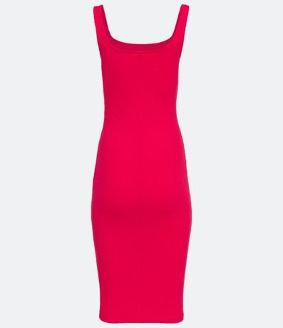 Vestido Midi en Algodón con Escote Cuadrado 6