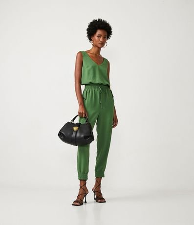 Mono New Midi con Escote V y Elástico en la Cintura 1