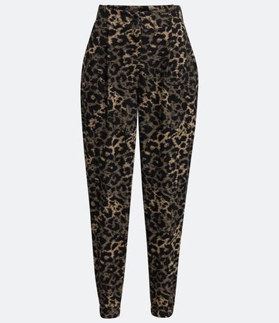 Pantalón Fluido con Estampado Animal Print Jaguar 5