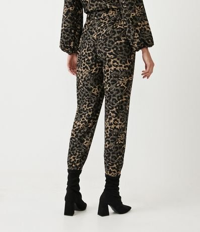 Pantalón Fluido con Estampado Animal Print Jaguar 3