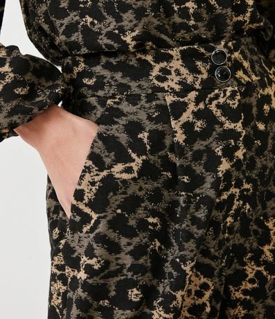 Pantalón Fluido con Estampado Animal Print Jaguar 4