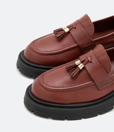 Zapato Loafer en Cuero y Suela Track 2