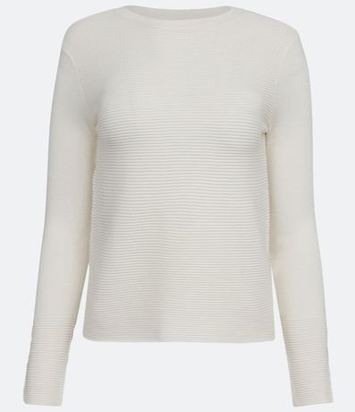 Blusa de Punto con Textura Acanalada y Manga Larga 6
