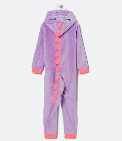 Pijama Jumper Infantil en Fleece con Bordado de Dinosaurio - Talle 2 a 14 años 2