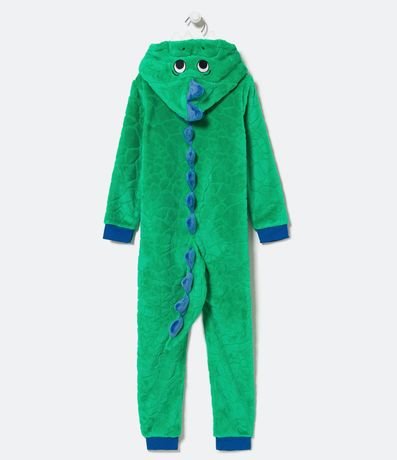 Pijama Jumper Infantil en Fleece con Bordado de Dinosaurio - Talle 2 a 12 años 2