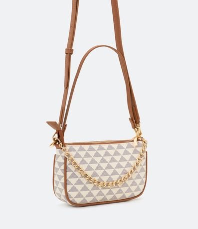 Cartera Transversal Baguette con Correa de Cadena 5