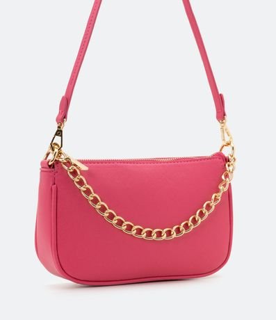 Cartera Transversal Baguette con Correa de Cadena 6