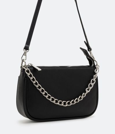 Bolso Transversal Baguette con Correa de Cadena 3