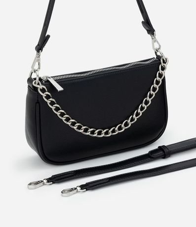 Bolso Transversal Baguette con Correa de Cadena 7