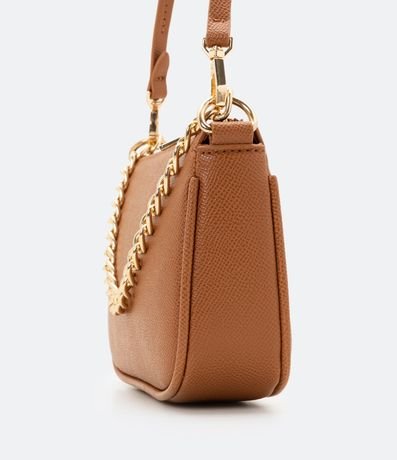 Cartera Transversal Baguette con Correa de Cadena 3