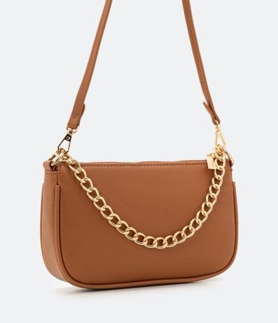 Cartera Transversal Baguette con Correa de Cadena 7