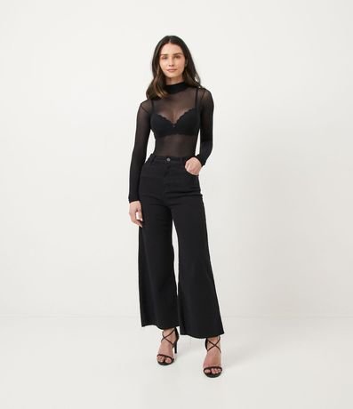 Blusa Segunda Piel en Poliamida Hilo 40 con Cuello Largo Lupo 3