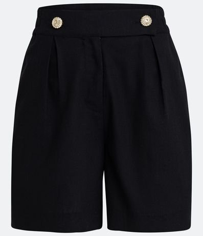 Short Corto en Lino con Botón en la Cintura 5