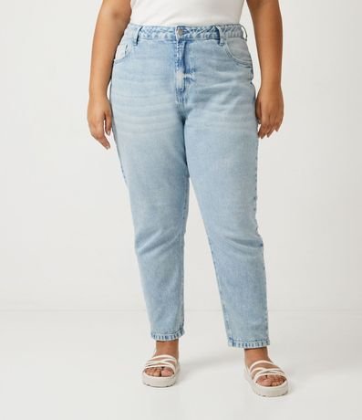 Pantalón Mom Jeans con Bolsillo a Contraste Curve & Plus Size 1